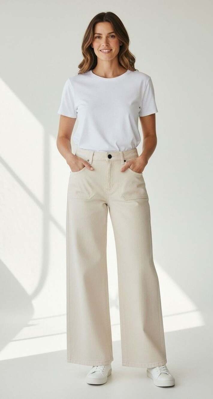 Entro Faux Leather Wide Leg Pants Size S